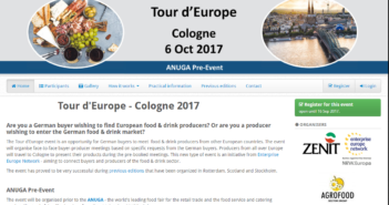 Tour d’Europe Cologne 2017 / ANUGA Pre-Event: Εκδήλωση επιχειρηματικών συναντήσεων στους τομείς των τροφίμων και των ποτών